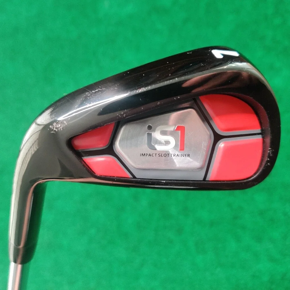 Lefty iS1 Impact Slot Trainer 7 Iron Steel Shaft Swing Contact Feedback Grip OK